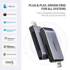 Đầu đọc thẻ USB 3.0 hỗ trợ SD/TF/CF/MS Ugreen 50541