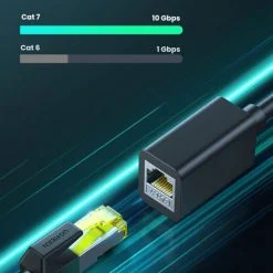 Cáp mạng Cat7 nối dài 0,5M âm dương Ugreen 80410