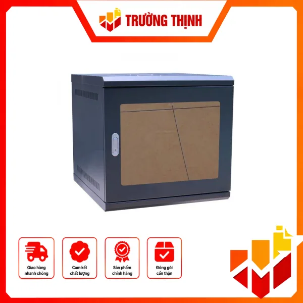 Tủ mạng treo tường 10U-D500 (cửa mica)