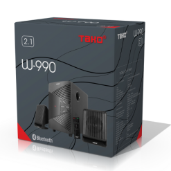 Loa máy tính 2.1 TAKO W-990 được đóng gói sang trọng