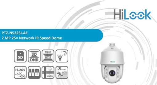 Camera IP Speed Dome 2MP Hilook PTZ-N5225I-AE