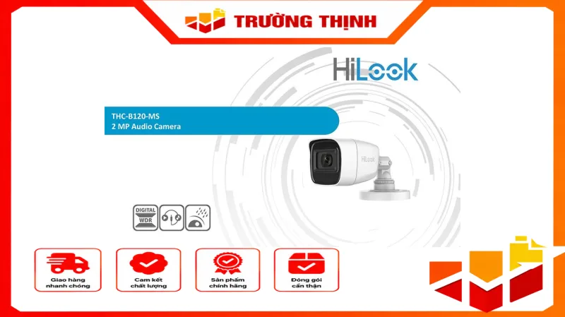 Camera HDTVI 2MP HiLook THC-B120-MS