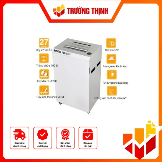 Máy hủy giấy BINGO 168 – CD3