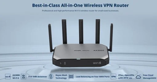 Router cân bằng tải Wifi 6 Ruijie Reyee RG-EG105GW-X AX3000