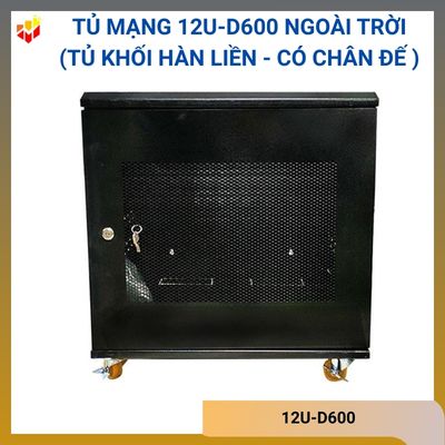 Tủ mạng 12U-D600 NGOÀI TRỜI