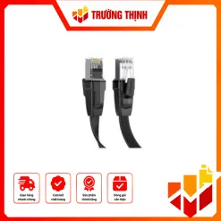 Cáp mạng đúc sẵn dẹt Cat8 dài 0,5m Ugreen 10979 cao cấp
