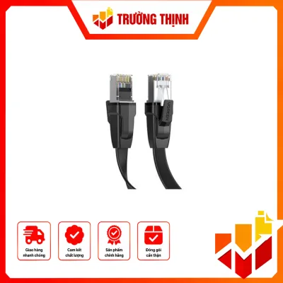Cáp mạng đúc sẵn dẹt Cat8 dài 0,5m Ugreen 10979 cao cấp