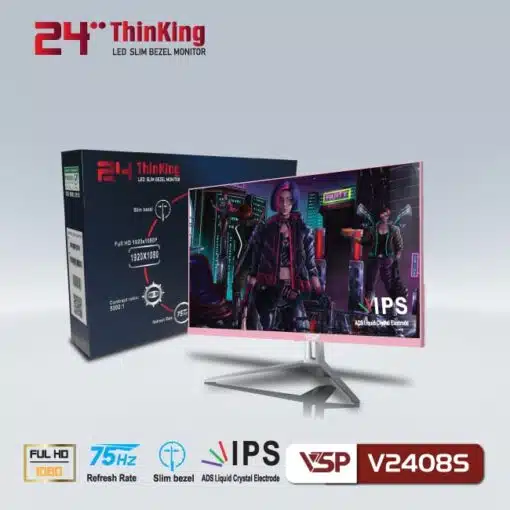 VSP V2408S Màu Hồng (24 inch/ FHD/ 75Hz/ IPS)