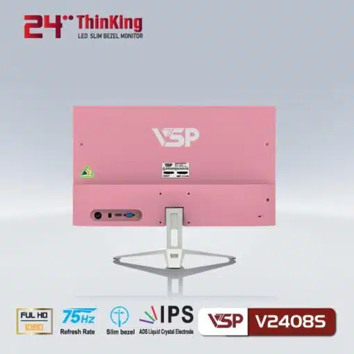 VSP V2408S Màu Hồng (24 inch/ FHD/ 75Hz/ IPS)