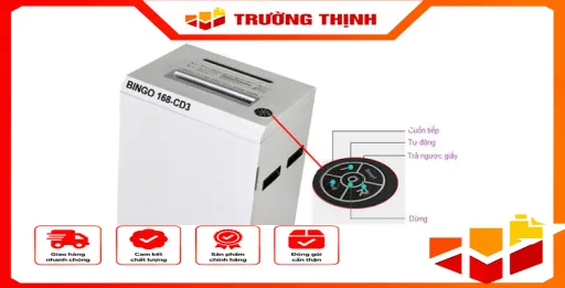 Máy hủy giấy BINGO 168 – CD3