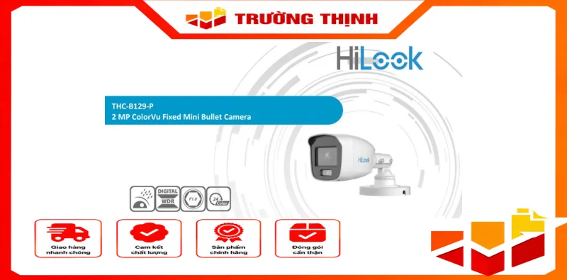 Camera HDTVI 2MP HiLook THC-B129-P
