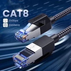 Alternative view of Cáp mạng CAT8 đúc sẵn bọc dù dài 20M Ugreen 30800