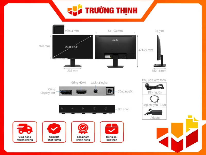 Màn hình MSI PRO MP243X 23.8 inch FHD