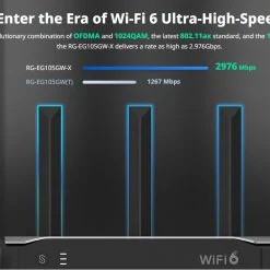 Router cân bằng tải Wifi 6 Ruijie Reyee RG-EG105GW-X AX3000