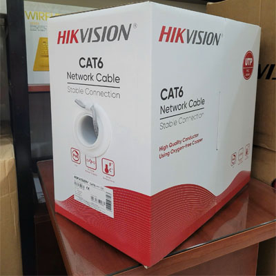 Cáp mạng CAT6 Hikvision DS-1LN6UZC0 chính hãng (cuộn dài 305m)
