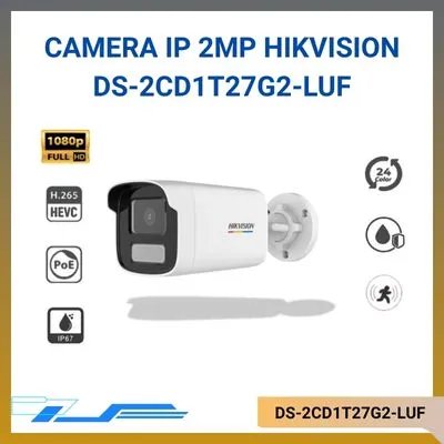Camera IP thân trụ ColorVu 2MP HIKVISION DS-2CD1T27G2-LUF
