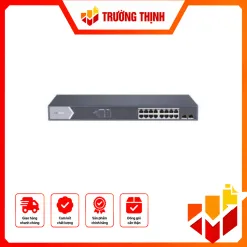 Switch mạng thông minh 16 cổng PoE Gigabit Hikvision DS-3E1518P-SI
