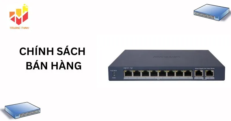 Chính sách bán hàng Switch mạng thông minh 8 cổng PoE Gigabit HIKVISION DS-3E1510P-EI/M