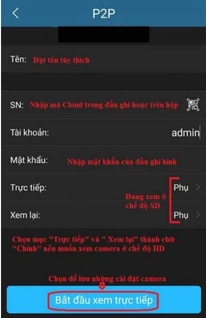 Xem bằng chế độ p2p Xem bằng chế độ p2p