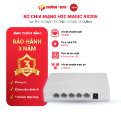 Switch Để Bàn Không Quản Lý 5 Cổng Gigabit H3C Magic BS205