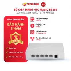 Switch Để Bàn Không Quản Lý 5 Cổng Gigabit H3C Magic BS205
