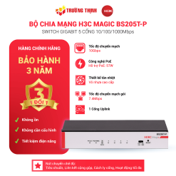 Switch 5 Cổng POE Gigabit Bộ chuyển mạch không quản lý H3C Magic BS205T-P