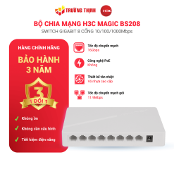 Switch Để Bàn Không Quản Lý 8 Cổng Gigabit H3C Magic BS208
