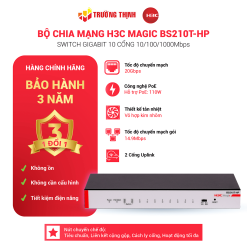 Switch để bàn 10 Cổng PoE Gigabit Bộ chuyển mạch không quản lý H3C Magic BS210T-HP