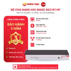 Switch để bàn 10 Cổng PoE Gigabit Bộ chuyển mạch không quản lý H3C Magic BS210T-HP