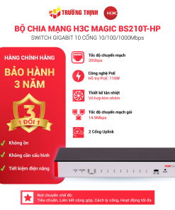 Switch để bàn 10 Cổng PoE Gigabit Bộ chuyển mạch không quản lý H3C Magic BS210T-HP