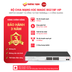 Switch 18 Cổng POE Gigabit H3C Magic BS218F-HP 16GE + 2SFP