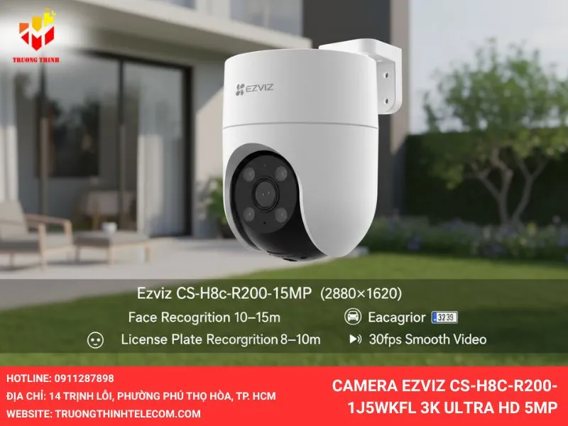 Camera Ezviz CS-H8c-R200-1J5WKFL 3K Ultra HD 5MP
