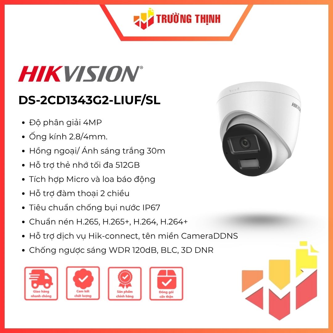Camera HIKVISION DS-2CD1343G2-LIUF/SL