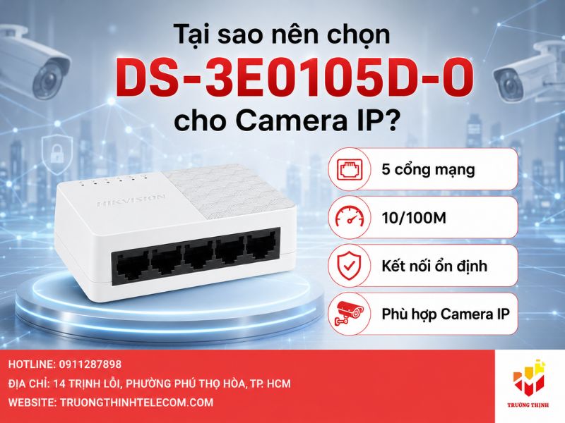 Tại sao nên chọn DS-3E0105D-O cho hệ thống Camera IP?