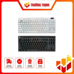 KEYBOARD LOGITECH G PRO X TKL LIGHTSPEED TACTILE GAMING (Black/ White)