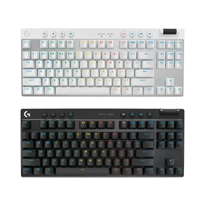 KEYBOARD LOGITECH G PRO X TKL LIGHTSPEED TACTILE GAMING (Black/ White)