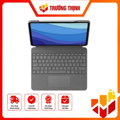 KEYBOARD LOGITECH COMBO TOUCH FOR IPAD PRO 12.9 INCH 5TH(M1)/6TH(M2) GEN – ĐEN (BLACK)