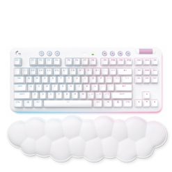 KEYBOARD LOGITECH G715 TKL LIGHTSPEED WIRELESS/BLUETOOTH RGB GAMING – TACTILE – TRẮNG (OFF-WHITE)