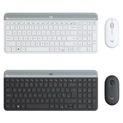 Combo bàn phím chuột Logitech MK470 Slim Wireless (Đen/ Trắng)