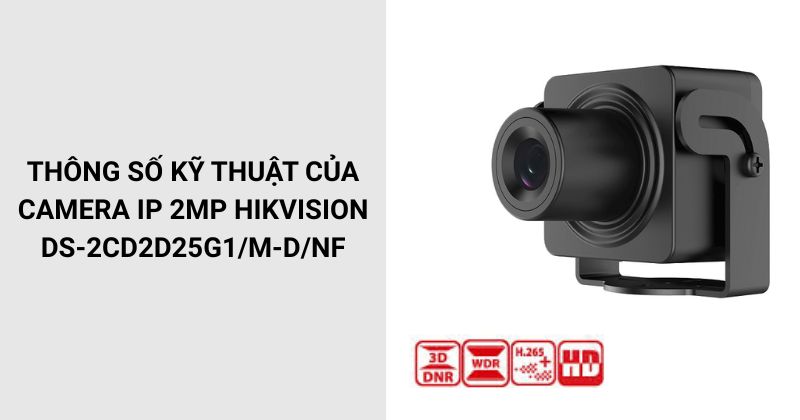 Thông số của Camera IP HIKVISION DS-2CD2D25G1/M-D/NF