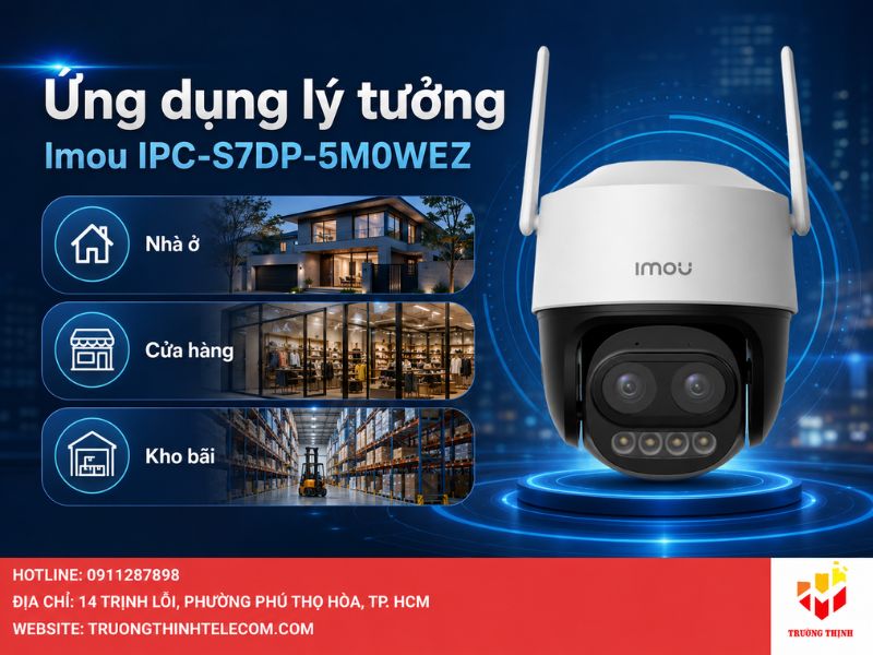 Các ứng dụng thực tế lý tưởng cho Imou IPC-S7DP-5M0WEZ