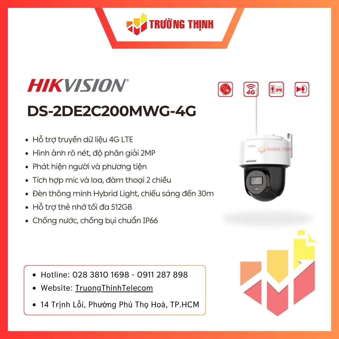 Camera IP Hikvision DS-2DE2C200MWG-4G