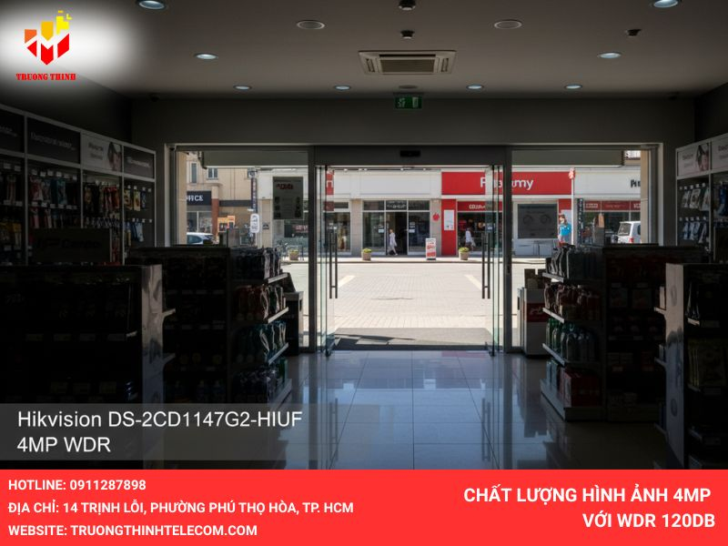 chất lượng hình ảnh 4mp với wdr 120db