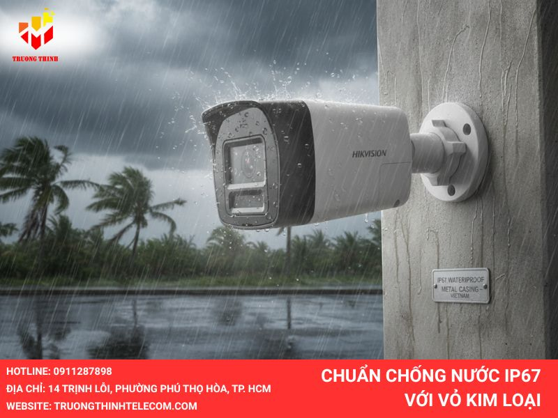 chuẩn chống nước ip67 với kim loại