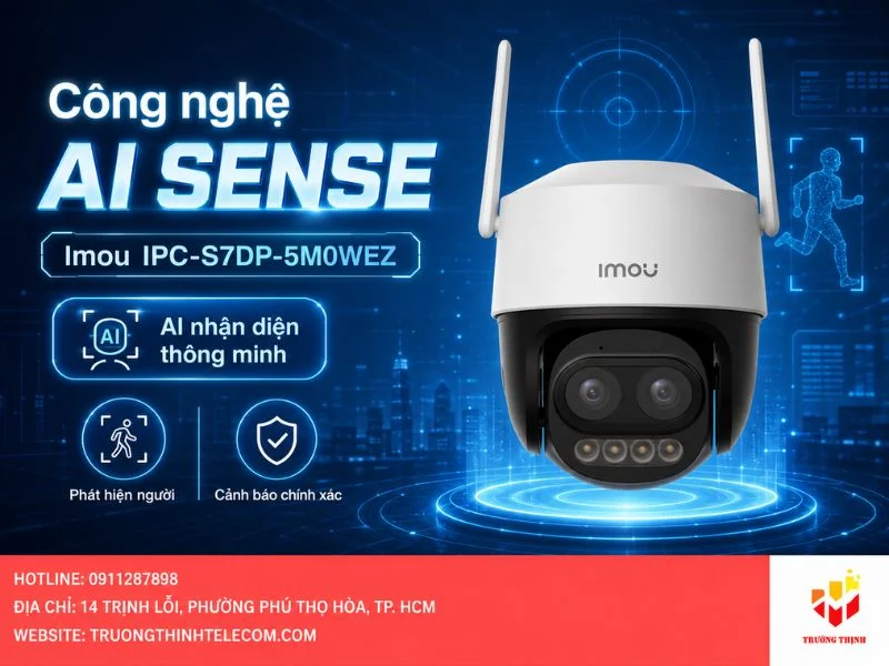 Công nghệ AI SENSE trên Imou IPC-S7DP-5M0WEZ