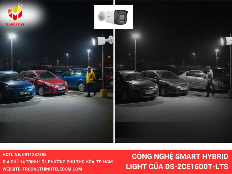 Công nghệ Smart Hybrid Light của DS-2CE16D0T-LTS