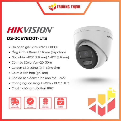 Đầu ghi DVR Hikvision DS-2CE78D0T-LTS