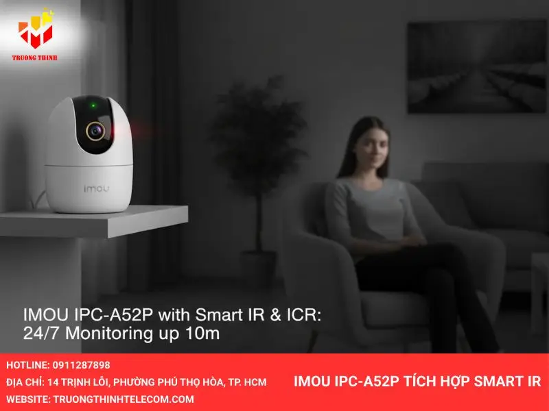 IMOU IPC-A52P tích hợp Smart IR
