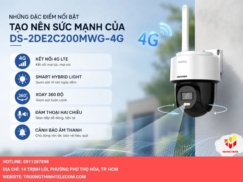 Những đặc điểm nổi bật tạo nên sức mạnh của DS-2DE2C200MWG-4G