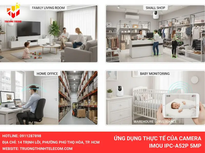 Ứng dụng thực tế của Camera IMOU IPC-A52P 5MP